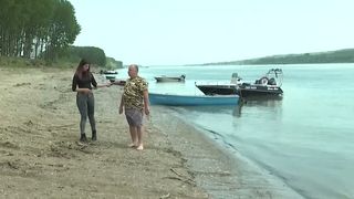 VIDEO Secetă accentuată pe Dunăre. Circulația fluvială este blocată, după ce insulele de nisip s-au extins