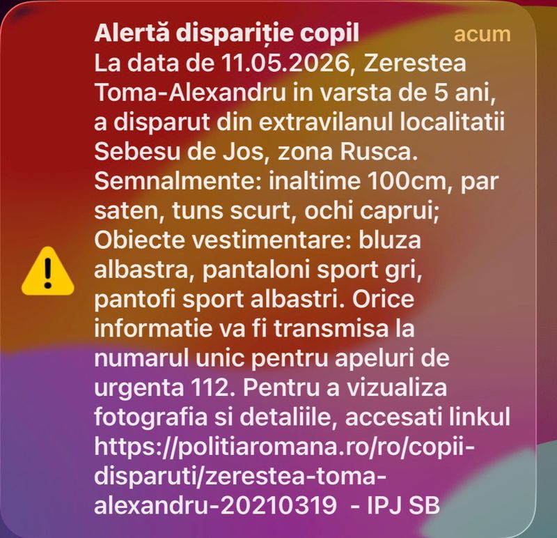 copil disparut sibiu 