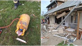 VIDEO Explozie puternică &icirc;ntr-o locuință din județul Vaslui. Doi oameni au fost răniți