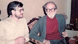 Culianu, alături de mentorul său, Mircea Eliade&nbsp;