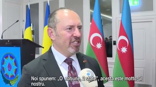 VIDEO Ambasada Azerbaidjanului &icirc;n Rom&acirc;nia sărbătorește 108 ani de independență și reafirmă parteneriatul strategic bilateral