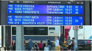 VIDEO &Icirc;nt&acirc;rzieri mari ale trenurilor &icirc;n Gara de Nord. Reacția CFR Călători