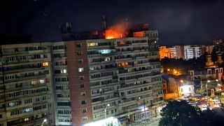 Dronă prăbușită la Galați pe un bloc de locuințe