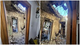 Imagini cu apartamentul distrus de drona rusească. Cum arată locuința din Galați după explozie: &bdquo;Nu mai există tavan&rdquo;