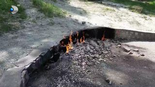 VIDEO Paradoxul &bdquo;focului viu&rdquo;. Gaz este, dar nu se folosește