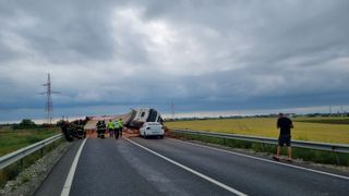 accident timis, barbat mort 