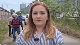 VIDEO Jurnalistă TVR, &icirc;mpinsă de suflul exploziei dronei din Constanța &icirc;n timp ce transmitea &icirc;n direct
