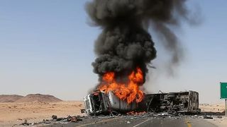 Accident devastator cu un autobuz &icirc;n Irak