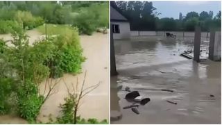 VIDEO Apele au făcut prăpăd &icirc;n Rom&acirc;nia. Zeci de gospodării din Vrancea au fost afectate