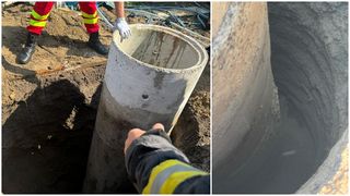 Fetiță blocată la 8 metri ad&acirc;ncime, după ce a căzut pe l&acirc;ngă tuburile unei f&acirc;nt&acirc;ni din Vrancea. Pompierii intervin de urgență