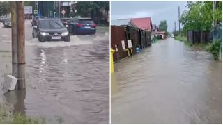 VIDEO Rom&acirc;nia, măturată de furtuni. Apele au inundat zeci de gospodării și de drumuri