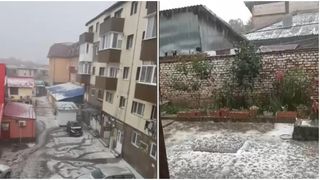  Strat de gheață &icirc;n mijlocul verii, &icirc;n Banat