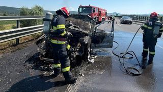 Incendiu pe A1