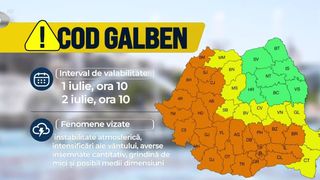 Coduri de vreme extremă &icirc;n București și &icirc;n mai multe zone ale Rom&acirc;niei