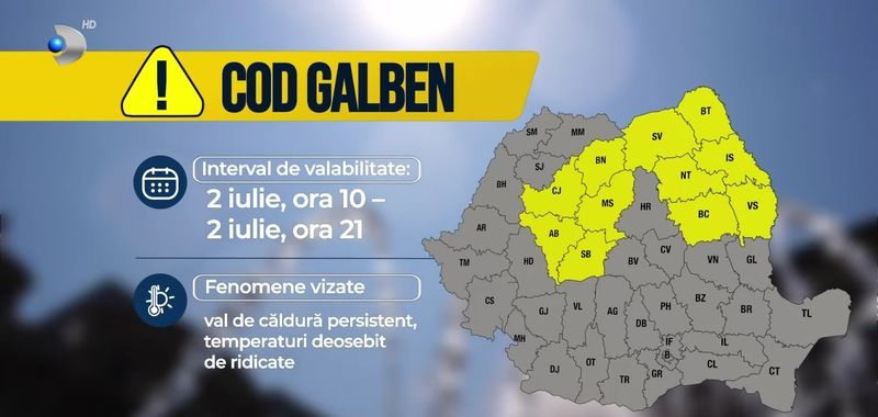 Vreme instabilă în România