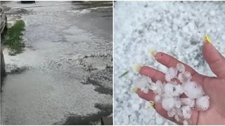 VIDEO Furtună supercelulară &icirc;n Bihor! Localnicii au primit avertizări RO-Alert