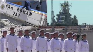 VIDEO Corveta &bdquo;Contraamiral August Roman&rdquo;, noua navă militară &icirc;n Flota Rom&acirc;nă