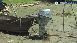 VIDEO Nivelul scăzut al Dunării afectează traficul naval și transportul rutier la granița cu Bulgaria