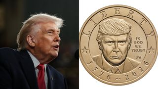 Cum arată moneda de aur cu chipul lui Trump, anunțată azi de secretarul Trezoreriei SUA. C&acirc;t va costa?