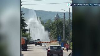 VIDEO &bdquo;Dorel&rdquo; a lăsat fără apă Curtea de Argeș și alte trei localități
