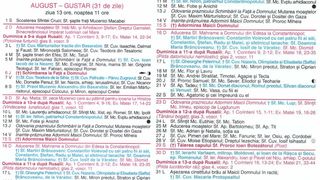 Calendar ortodox august 2026