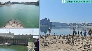 VIDEO Dunărea, nivel scăzut și la Budapesta