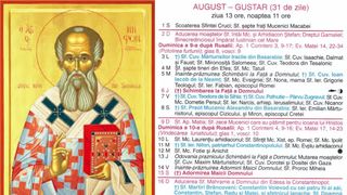Ce sărbătoare este &icirc;n Calendarul ortodox pe 11 august 2026?