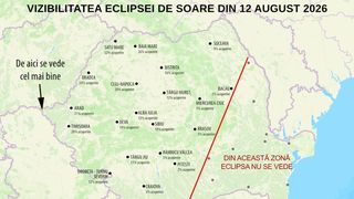 De unde poate fi văzută eclipsa de Soare