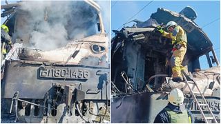 Rusia a atacat un tren de călători &icirc;n sudul Ucrainei. Doi oameni au fost uciși, iar sute de pasageri evacuați &icirc;n ultimul moment