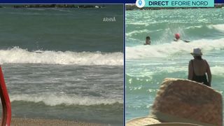 VIDEO Valuri periculoase &icirc;n unele stațiuni de pe litoral