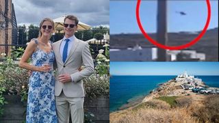 VIDEO Tragedie &icirc;n luna de miere. Doi tineri proaspăt căsătoriți s-au prăbușit cu elicopterul pe o insulă mirifică din Grecia