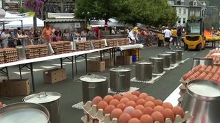 VIDEO Malmedy, orașul din Belgia unde omletele bat recorduri