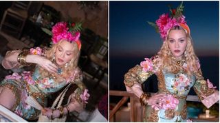 VIDEO Madonna, aniversare pe o insulă grecească