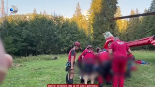 VIDEO Turist prăbușit 30 de metri &icirc;n gol &icirc;n Masivul Ceahlău