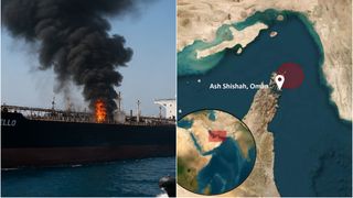 VIDEO Petrolier din Str&acirc;mtoarea Ormuz, lovit cu rachete. Noi explozii &icirc;n porturile de la Marea Roșie