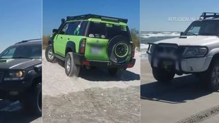 VIDEO Paradă auto pe plaja sălbatică din Vadu. Turiștii sunt revoltați