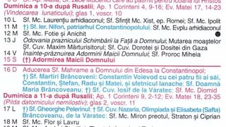 Calendar ortodox august 2026