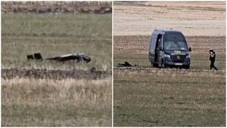 O dronă rusească a fost găsită pe un c&acirc;mp din Vaslui. Are &icirc;ncărcătură explozibilă