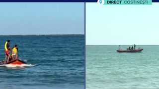 VIDEO Turist dispărut &icirc;n mare, la Costinești. Salvatorii continuă căutările