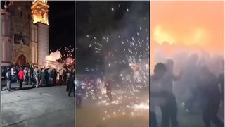 VIDEO Explozie uriașă l&acirc;ngă o biserică din Mexic, &icirc;n timpul unei procesiuni religioase. Cel puțin 10 oameni au murit &icirc;n "infernul de arfificii"