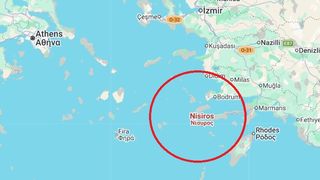 Insula Nisyros se află &icirc;n apropiere de țărmul Turciei