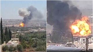 Explozie puternică &icirc;ntr-un depozit de arme &icirc;n Siria