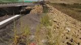 VIDEO Probleme pe autostrada A10 Sebeș-Turda. Alunecările de teren pun &icirc;n pericol siguranța șoferilor
