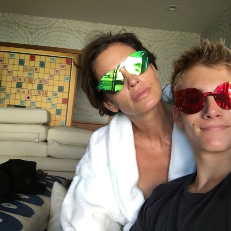 Cindy Crawford, alături de fiul ei, Presley Gerber 