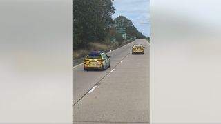Gestul făcut de un șofer de TIR rom&acirc;n &icirc;n Anglia, pentru a salva un c&acirc;ine. Laurențiu a blocat autostrada și mai multe mașini de poliție au intervenit: &bdquo;Aș face același lucru oric&acirc;nd&rdquo;