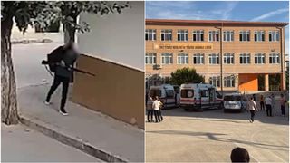 Atac armat l&acirc;ngă o școală d