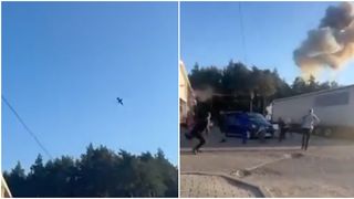 Punct de frontieră ucrainean situat la granița cu Polonia, avariat de o dronă lansată de Rusia
