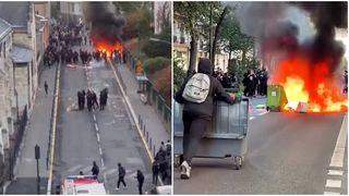 VIDEO Proteste violente &icirc;n Franța: un băiat și-a pierdut o parte din m&acirc;nă după ce o grenadă a explodat. Mii de oameni au fost arestați