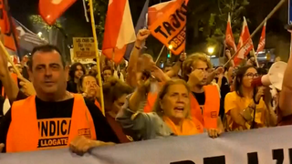 VIDEO Proteste masive la Barcelona. Mii de oameni cer &icirc;n stradă chirii mai mici și locuințe accesibile