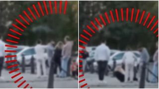 VIDEO T&acirc;năr arestat după ce i-a dat un pumn iubitei